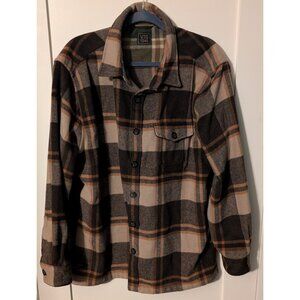 VINTAGE  1946 VTG  Long Sleeve Buffalo Wool Blend Flannel Shirt Jacket 2XL XXL